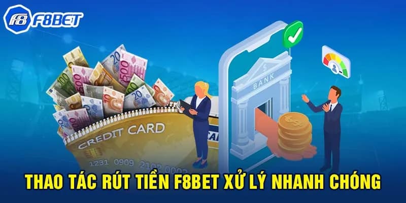 Hướng dẫn rút tiền F8bet qua chuyển khoản ngân hàng